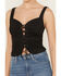 Image #3 - Idyllwind Women's Eastland Faux Suede Lace-Up Corset, Black, hi-res