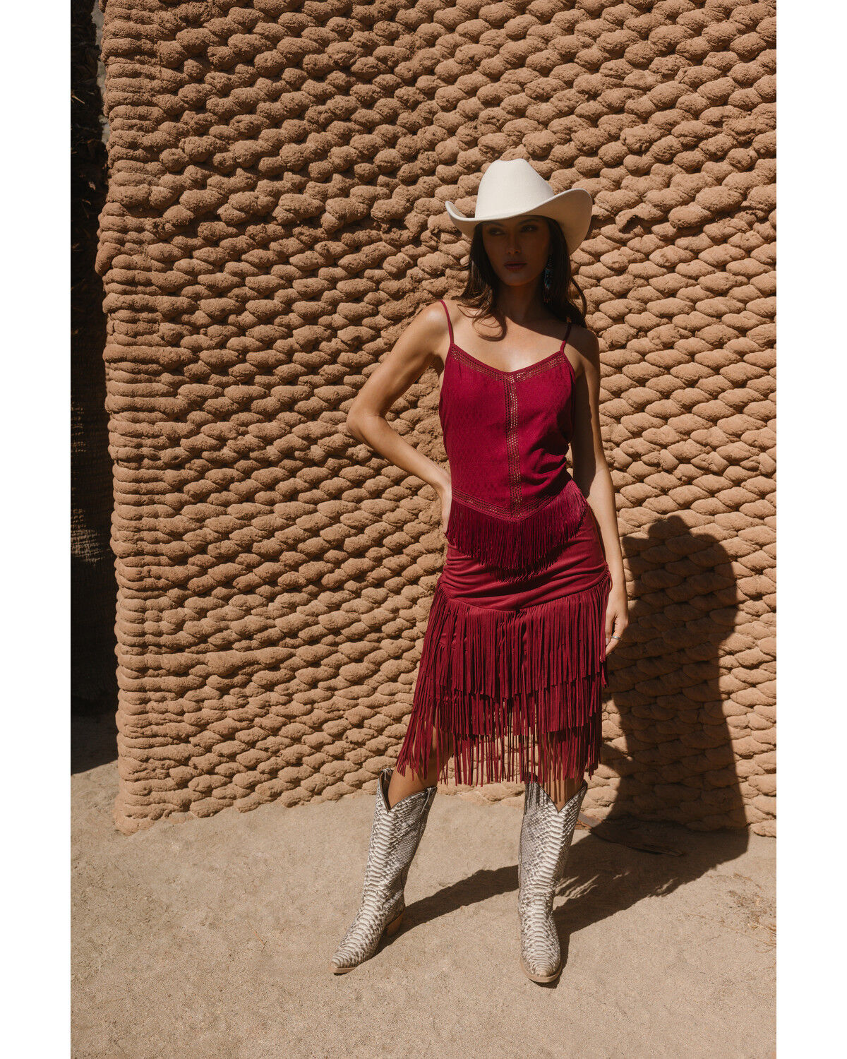 Image #1 - Idyllwind Women's Briarwick Jacquard Tank Top, Maroon, hi-res