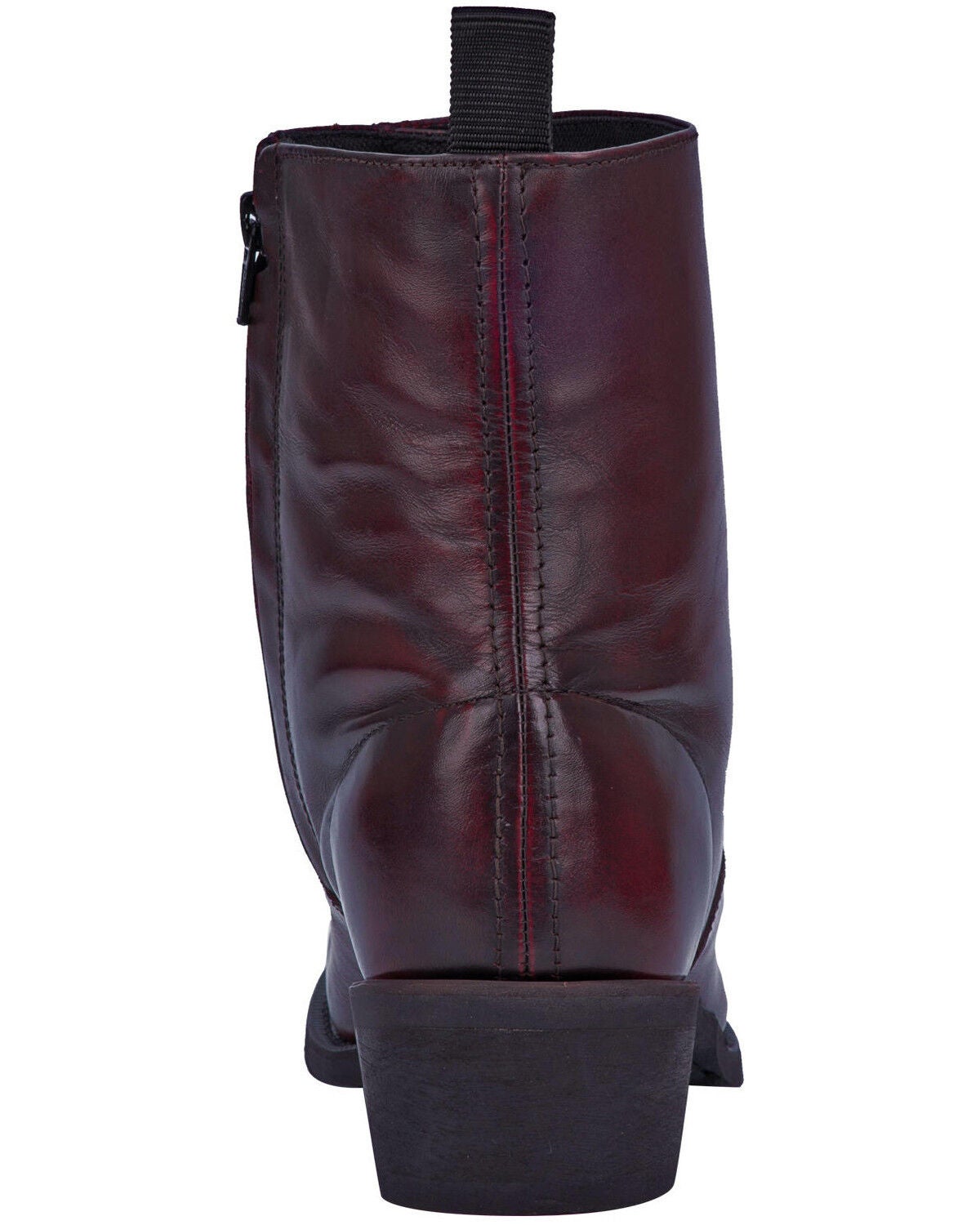 western boots with side zipper