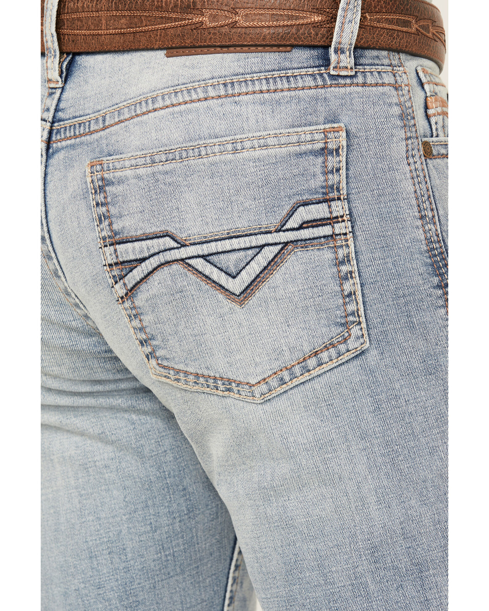 Product Name: Cody James Men's Light Wash Sawbuck Slim Straight Stretch  Denim Jeans