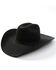 Serratelli Men's 5X Cattleman Two Ply Ribbon Band Felt Western Hat , Charcoal, hi-res