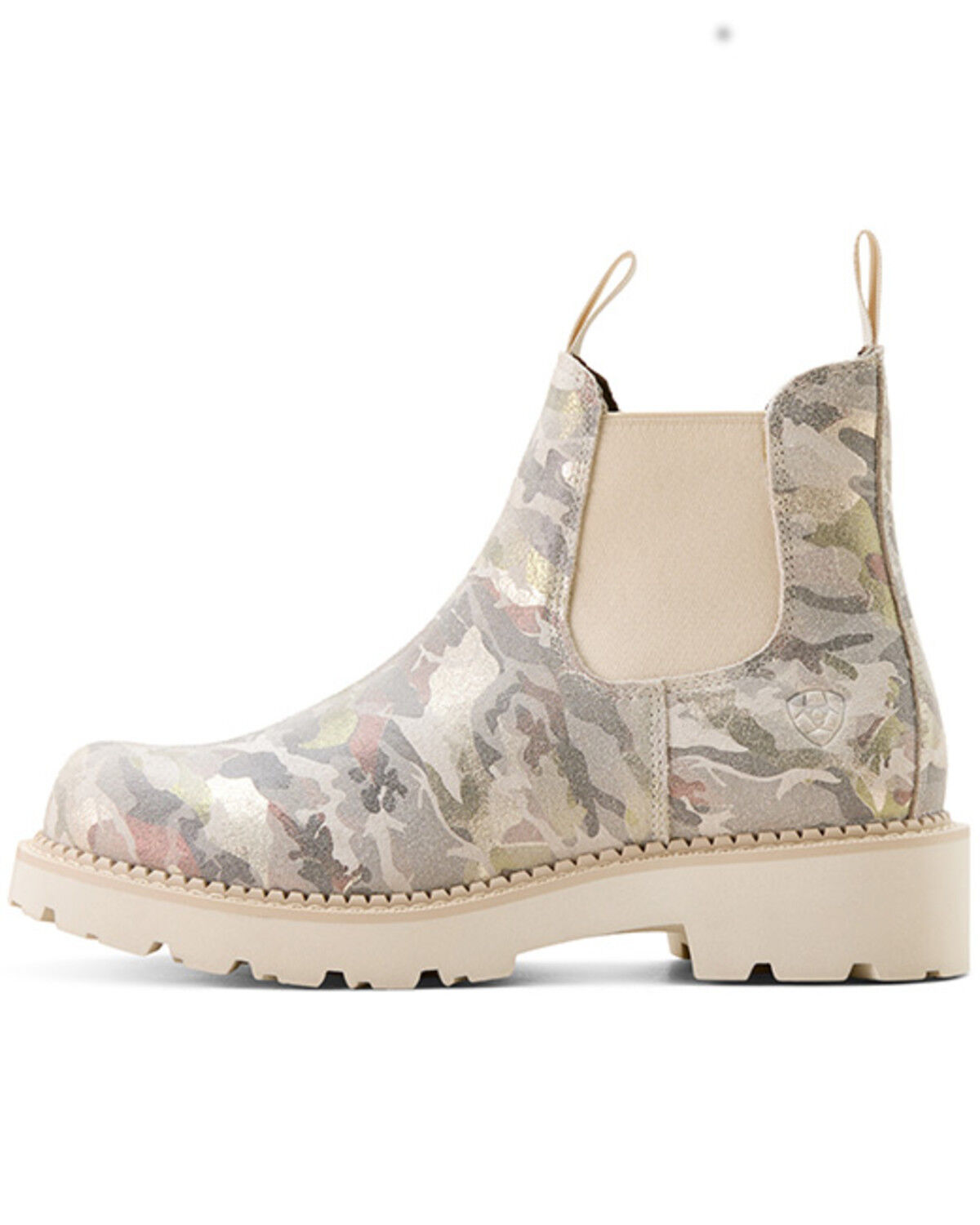 Image #2 - Ariat Women's Fatbaby Chelsea Western Booties - Round Toe, White, hi-res