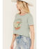 Image #2 - Kerusso Women's Wanderer But Not Lost Desert Cropped Graphic Tee, Green, hi-res