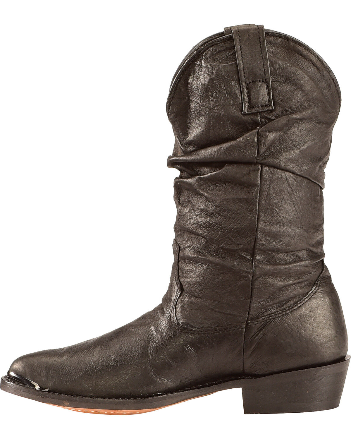 Image #3 - Dingo Men's Slouch Western Boots - Round Toe, Black, hi-res