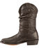 Image #3 - Dingo Men's Slouch Western Boots - Round Toe, Black, hi-res