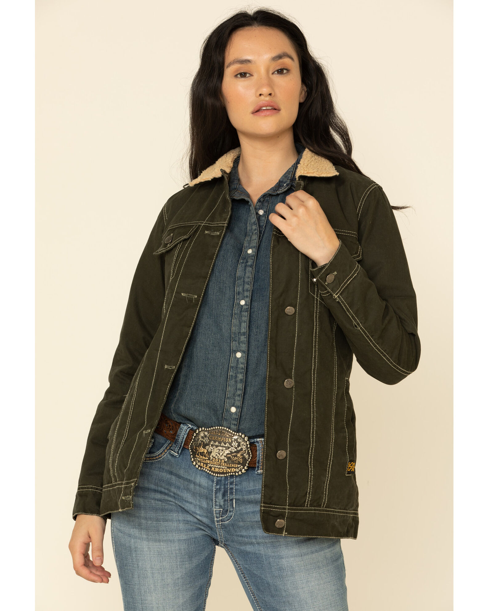 STS Ranchwear Women s Jolene Canvas Sherpa Jacket