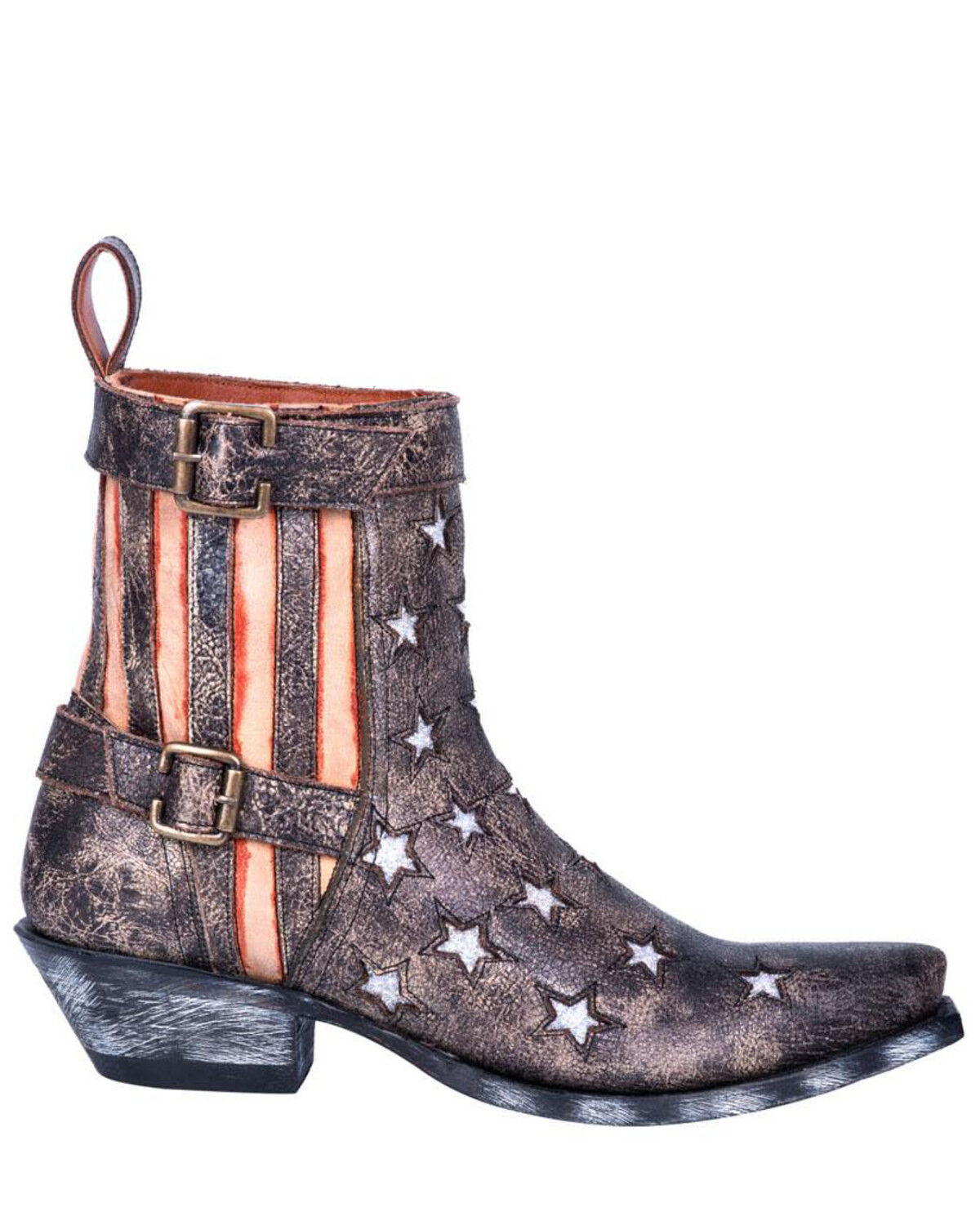 Image #2 - Dan Post Women's Star Struck Fashion Booties - Snip Toe, Black, hi-res