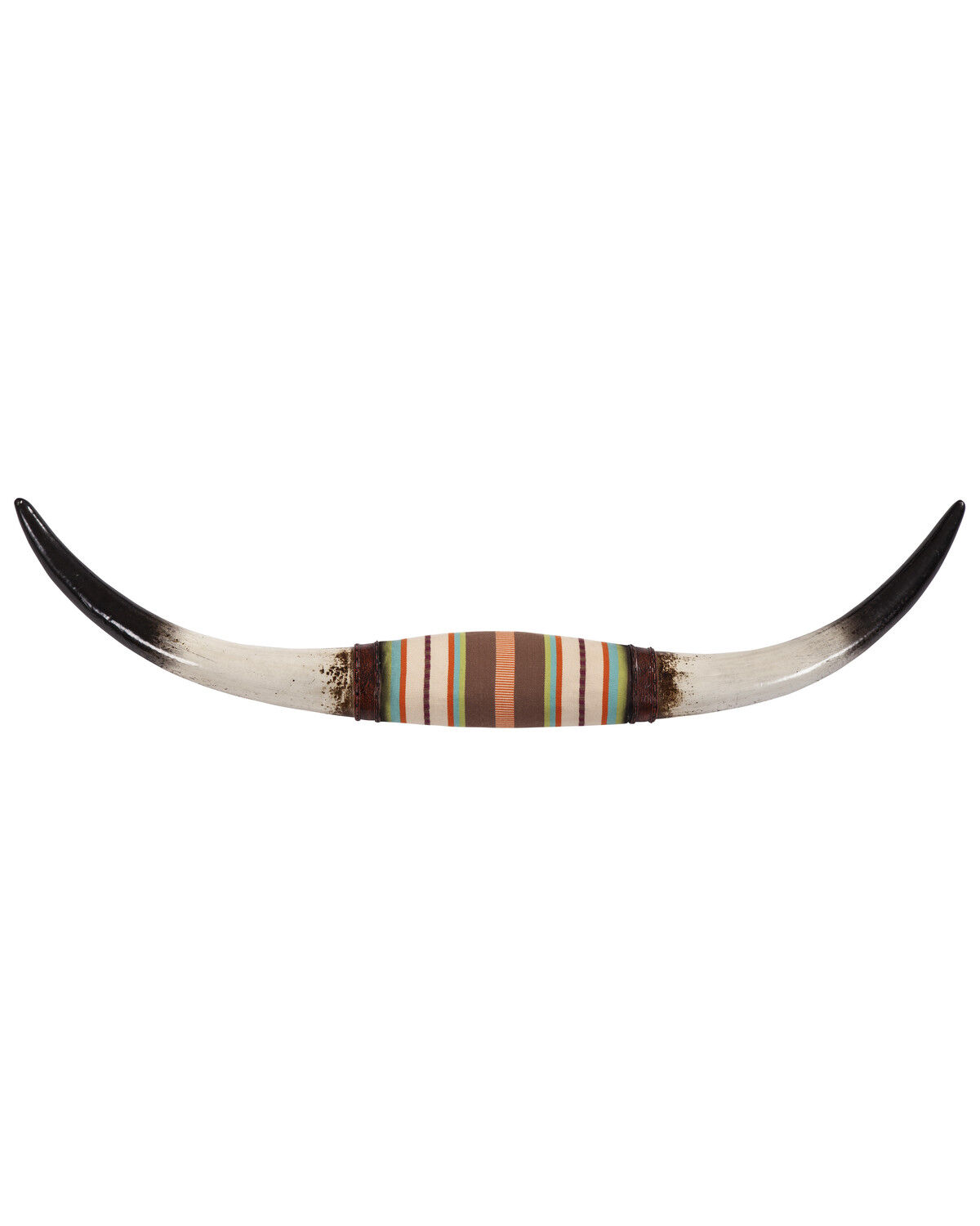 Image #1 - HiEnd Accents Serape Longhorn Wall Decor, Blue, hi-res