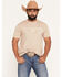 Image #1 - Kimes Ranch Men's Outlier Front Hit Short Sleeve Graphic T-Shirt, Sand, hi-res