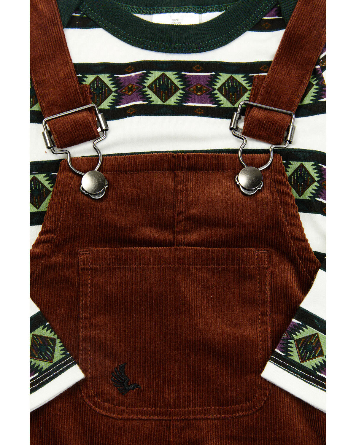 Image #2 - Cody James Infant Boys' Overalls & Striped Shirt Onesie Set, Multi, hi-res