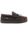 Image #1 - Superlamb Men's Deluxe Slippers - Moc Toe, Dark Brown, hi-res