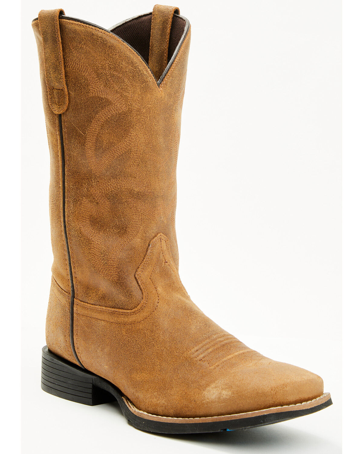Image #1 - Roper Men's Monterey Roughout Western Boots - Square Toe, Tan, hi-res