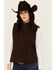 Image #2 - Shyanne Women's Solid Softshell Vest, Chocolate, hi-res