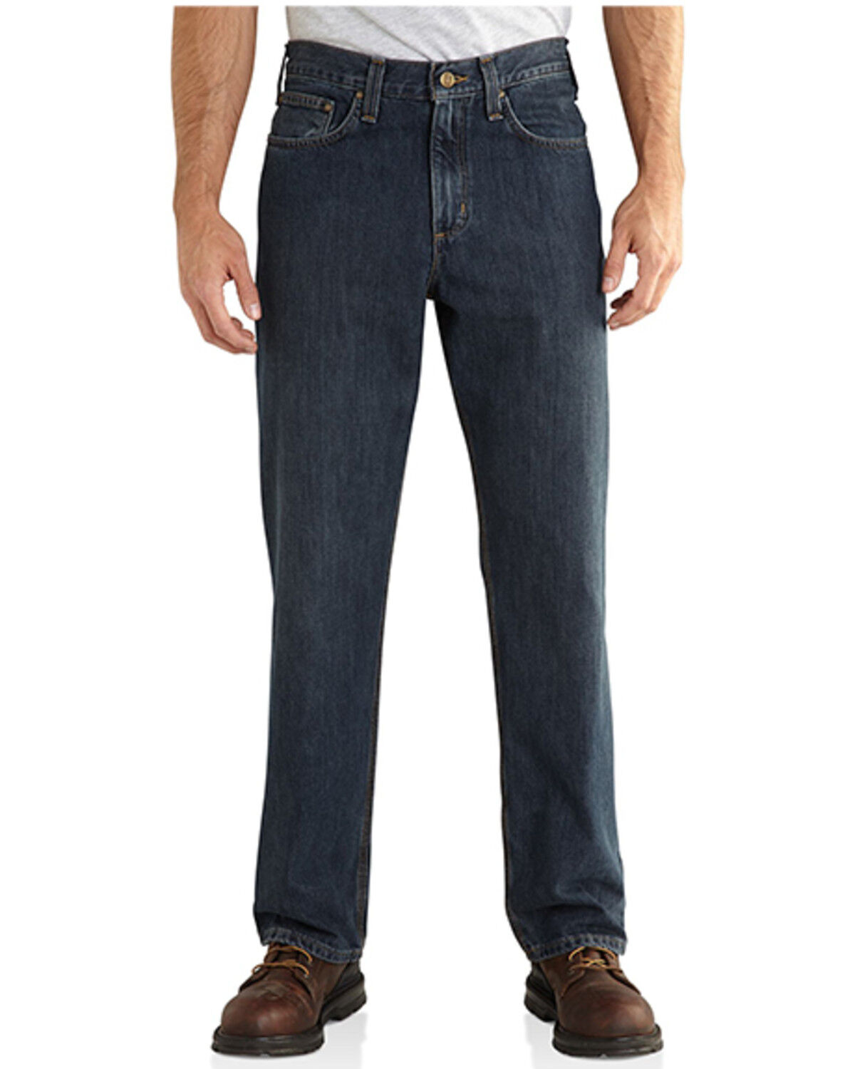 Image #1 - Carhartt Men's Holter Relaxed Straight Denim Jeans, No Color, hi-res
