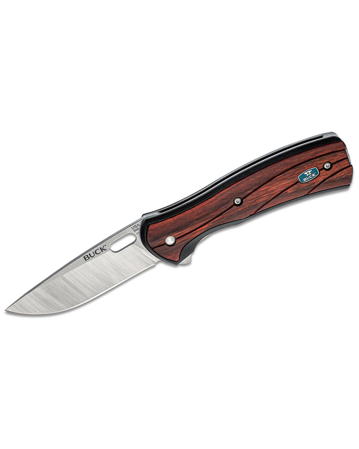 Image #1 - Buck Knives 346 Vantage Avid Knife, Maroon, hi-res