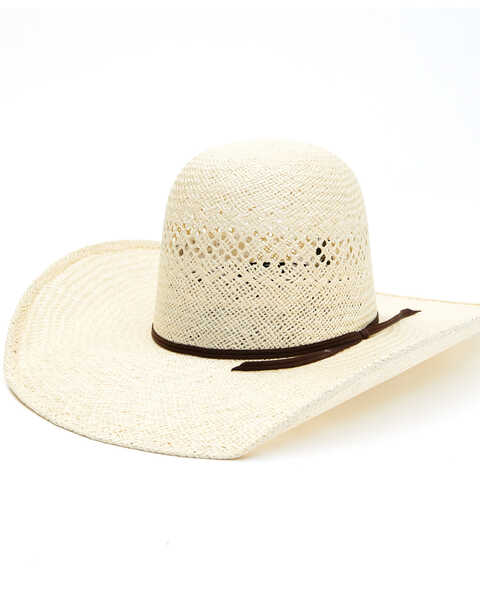 Rodeo King 25X Jute Straw Open Crown Western Hat , Natural, hi-res