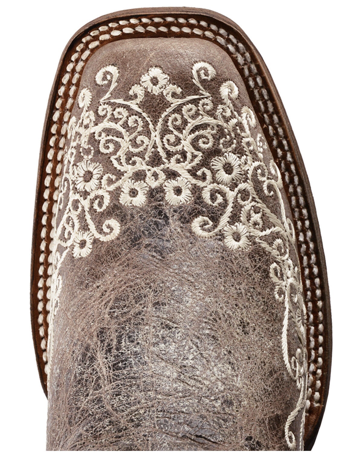 corral brown crater embroidered boots