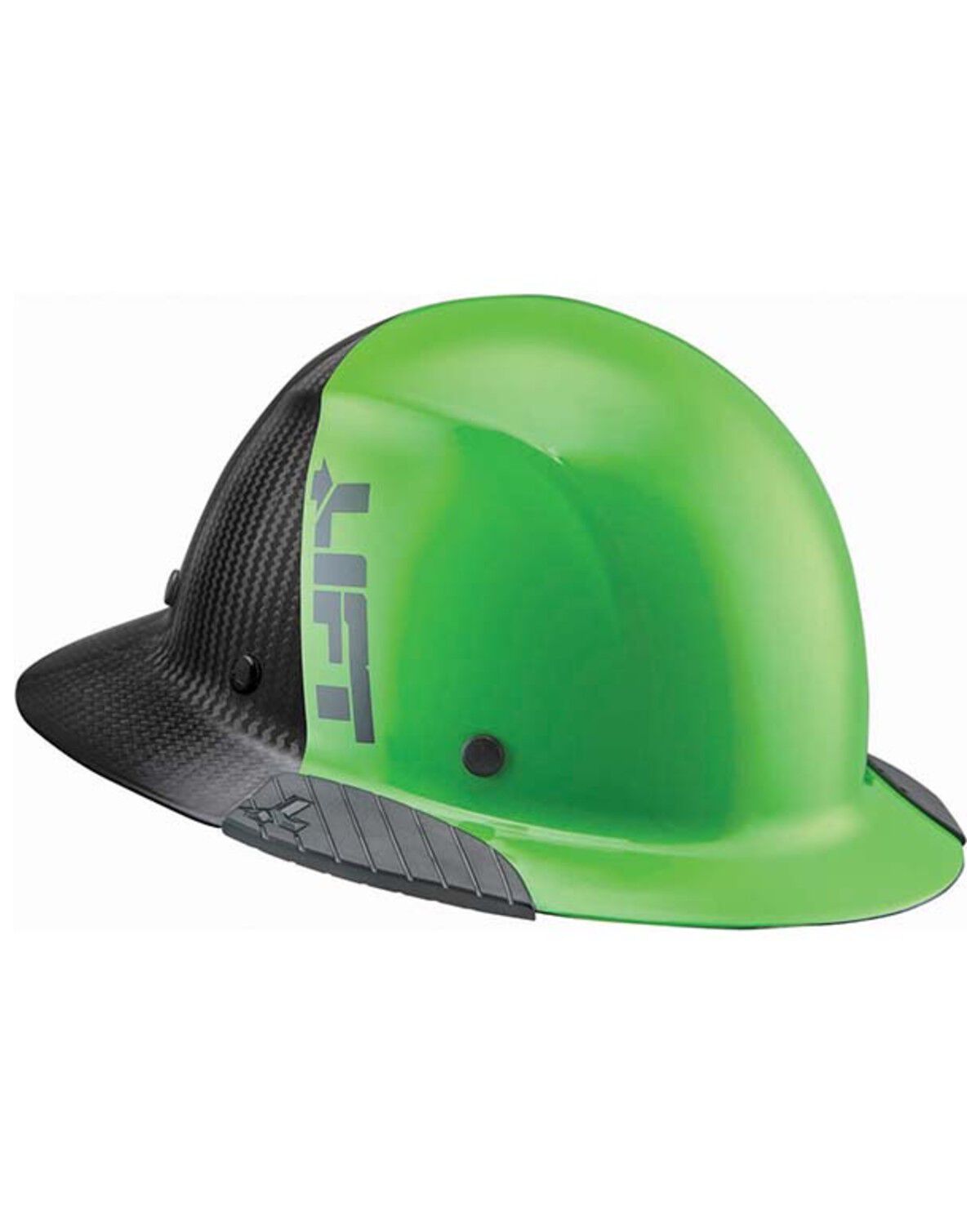 Image #2 - Lift Safety DAX Fifty 50 Carbon Fiber Full Brim Hard Hat, Green, hi-res