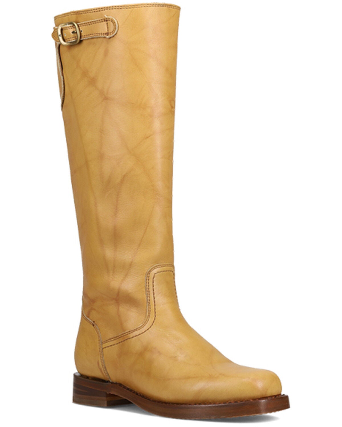 Frye Women's Campus Low Heel Tall Riding Boots - Round Toe, Mustard, hi-res