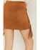 Image #4 - Vocal Women's Studded Fringe Skirt, Camel, hi-res