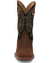Image #4 - Justin Men's Big News Western Boots - Broad Square Toe, Brown, hi-res