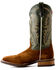 Image #2 - Horse Power Men's Emerald Roughout Western Boots - Broad Square Toe, Brown, hi-res