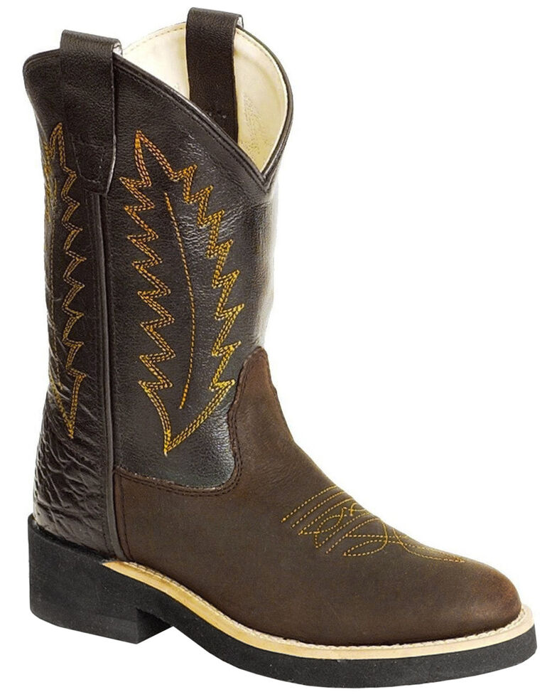 Old West Children's Cowboy Boots, Distressed, hi-res