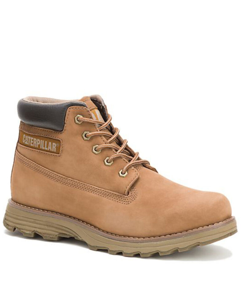 Caterpillar Men's Founder Boston Lace Up Work Boots, Brown, hi-res