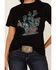 Image #3 - Bohemian Cowgirl Women's Leopard Print Cactus Graphic Tee, Black, hi-res