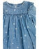 Image #3 - Wrangler Toddler Girls' Horseshoe Print Denim Dress Set - 2 Piece, Blue, hi-res