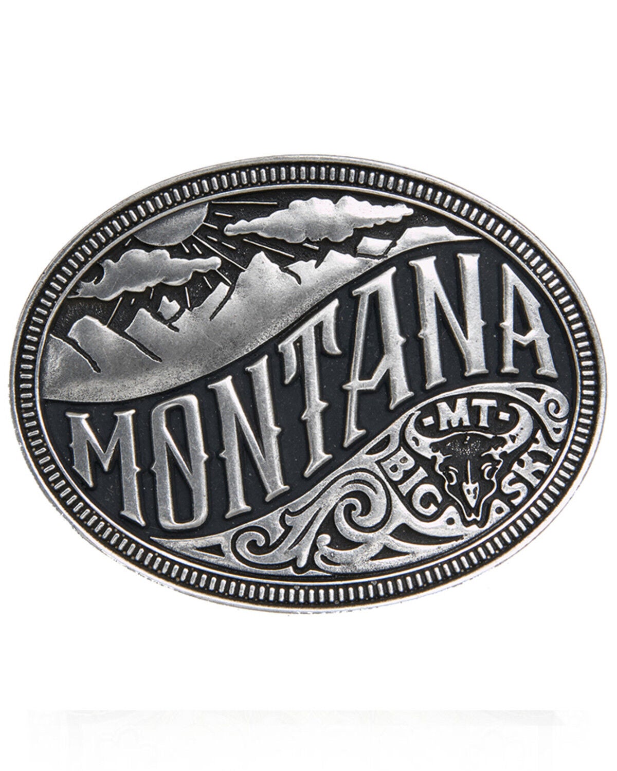 Image #1 - Cody James Montana State Heritage Buckle, Silver, hi-res