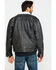 Image #2 - Cripple Creek Men's Concealed Carry Sherpa Lined Leather Jacket, Black, hi-res