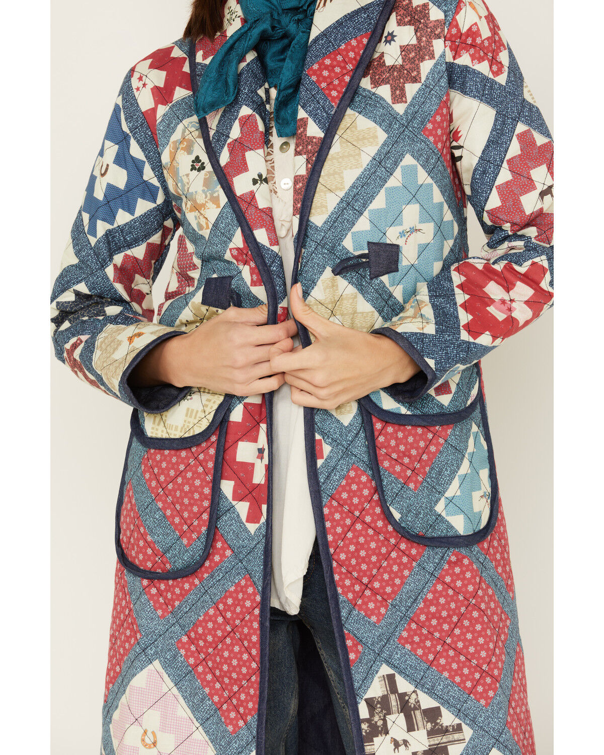 Image #3 - Tasha Polizzi Women's Quilted Patchwork Coat, , hi-res
