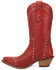 Image #3 - Dingo Women's Sweet Treat Western Boots - Snip Toe, Red, hi-res