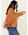 Image #2 - Western & Co Women's Fringe Suede Biker Jacket, Tan, hi-res