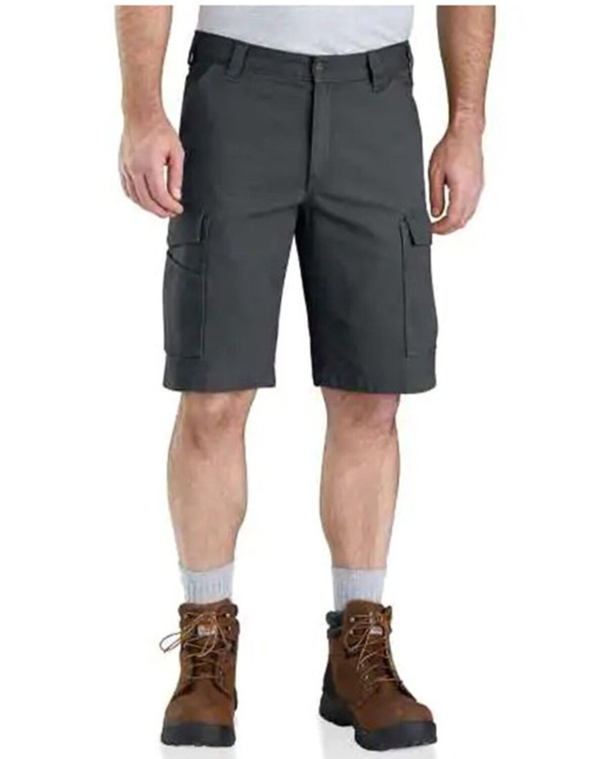 Image #1 - Carhartt Men's Rugged Flex® Rigby Work Cargo Shorts, Dark Grey, hi-res