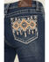 Image #2 - Grace in LA Women's Medium Wash Diamond Embroidered Mid Rise Bootcut Stretch Denim Jeans, Medium Wash, hi-res