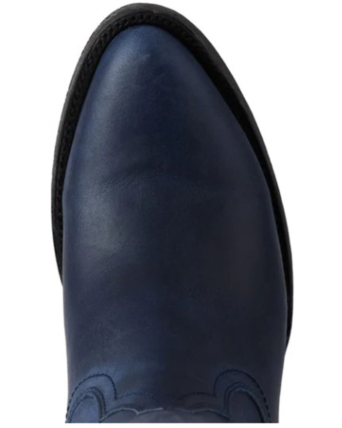 Image #5 - Lane Women's Plain Jane Western Booties - Round Toe, Navy, hi-res