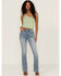 Image #1 - Cleo + Wolf Women's South Coast High Rise Modern Bootcut Jeans, Medium Wash, hi-res