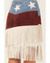 Image #4 - Vocal Women's Star Fringe Skirt, Navy, hi-res