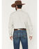 Image #4 - Cinch Men's Plaid Print Long Sleeve Button-Down Western Shirt, Cream, hi-res