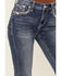 Image #4 - Grace In LA Women's Medium Wash Geo Print Embroidered Mid Rise Bootcut Stretch Denim Jeans, Medium Wash, hi-res