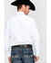 Image #2 - Gibson Men's Solid Long Sleeve Pearl Snap Western Shirt , White, hi-res