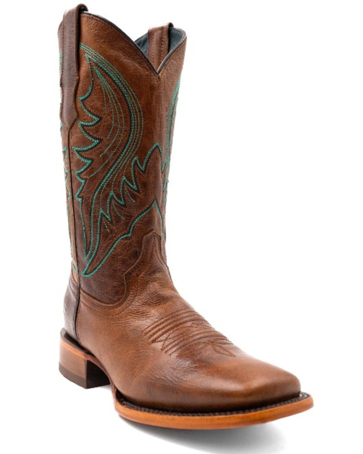 Ferrini Men's Beau Tall Western Boots - Broad Square Toe, Honey, hi-res