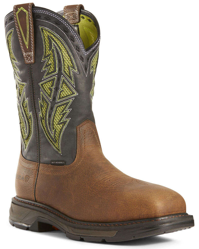 ariat men's workhog xt venttek bold composite toe work boots