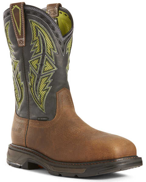 Ariat Men's WorkHog® XT VentTEK Western Work Boots - Composite Toe, Brown, hi-res
