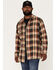Image #1 - Levi's Men's Medina Worker Large Plaid Print Long Sleeve Button-Down Shirt, Brown, hi-res