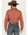 Image #4 - Wrangler Retro Men's Solid Long Sleeve Snap Western Shirt, Rust Copper, hi-res