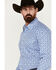 Image #2 - Roper Men's Amarillo Medallion Print Long Sleeve Pearl Snap Western Shirt, Blue, hi-res