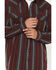 Image #3 - Moonshine Spirit&reg; Men's Guitar Strap Dobby Stripe Long Sleeve Snap Western Shirt, Burgundy, hi-res